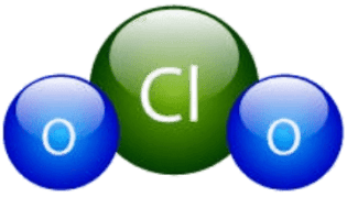 ClO2 Molecule_blue ClO2 molecule is perfect for odor control